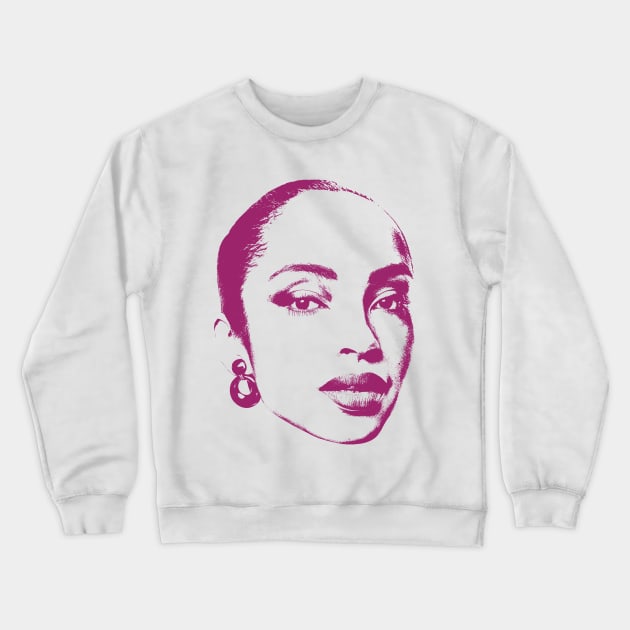 Sade - Retro 80s Style Fan Design Crewneck Sweatshirt by DankFutura